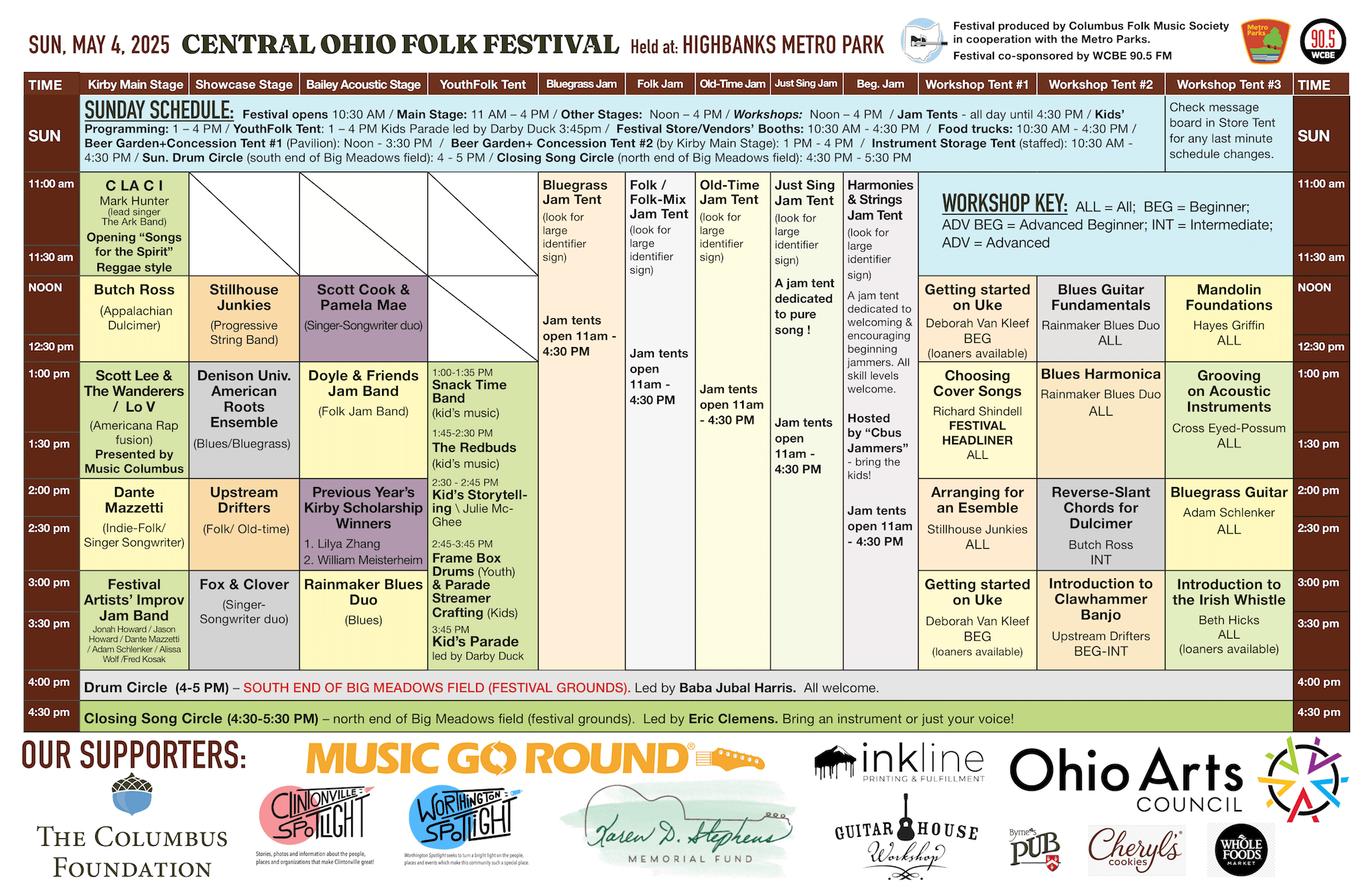 2025 Festival Schedule - Page 2